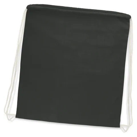 Cotton Drawstring Backpack grey