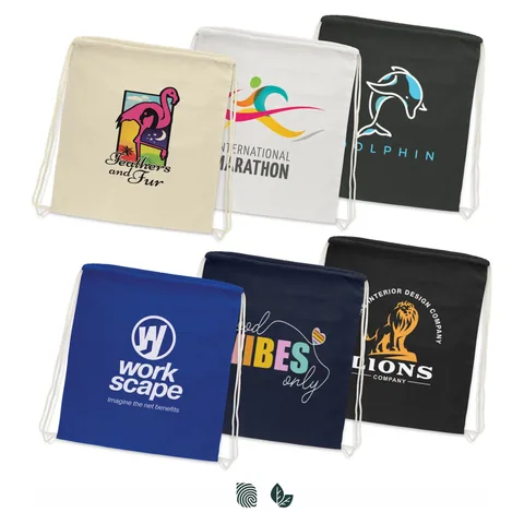 Cotton Drawstring Backpack