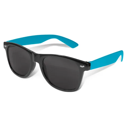 Malibu Premium Sunglasses - Black Frame lblue