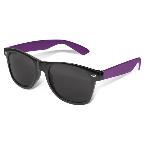 Malibu Premium Sunglasses - Black Frame purple