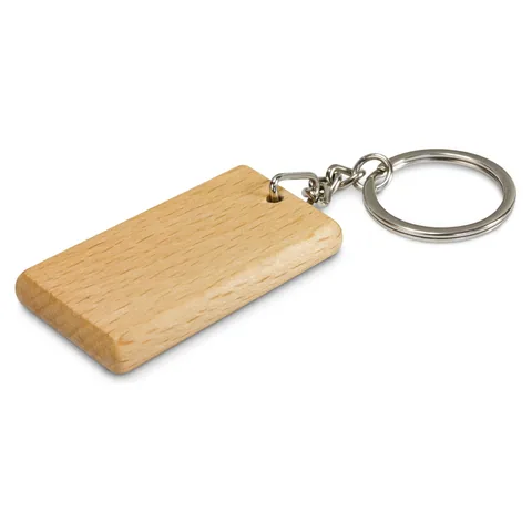 Artisan Key Ring - Rectangle in natural