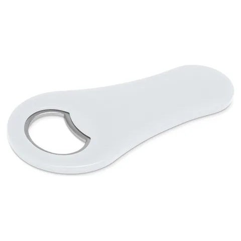 Max Magnetic Bottle Opener in white