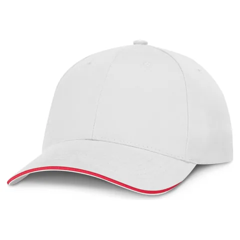 Swift Cap - White in red