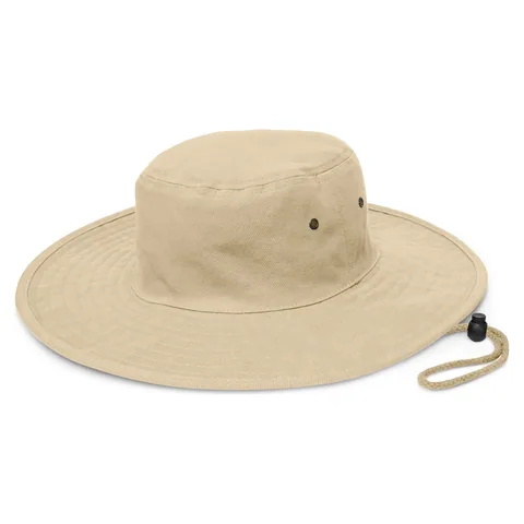 Cabana Wide Brim Hat in brown