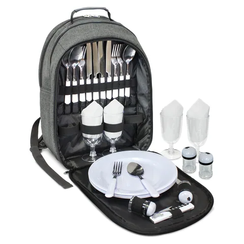 Arcadia Picnic Backpack in grey