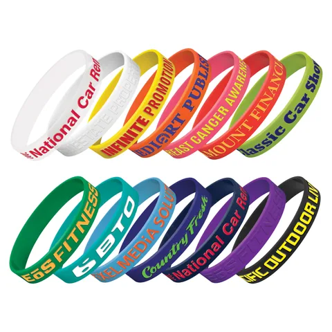 Silicone Wrist Band - Embossed