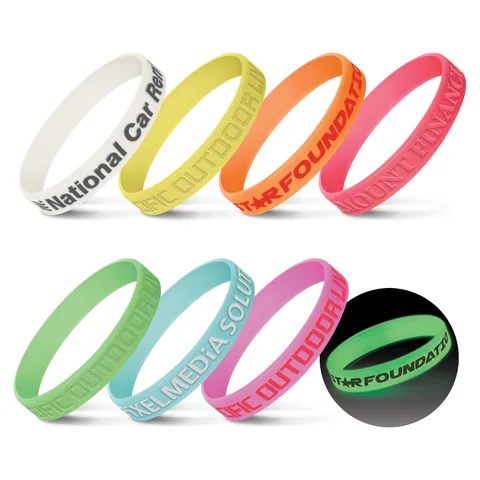 Silicone Wrist Band - Glow in the Dark