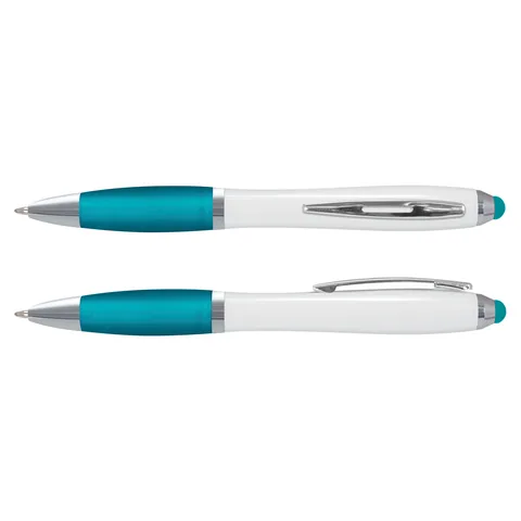 Vistro Stylus Pen - White Barrel lblue