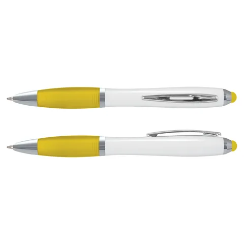 Vistro Stylus Pen - White Barrel in yellow
