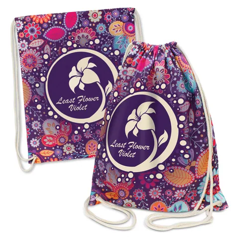 Brazil Cotton Drawstring Backpack