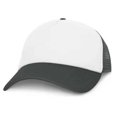Cruise Mesh Cap - White Front in grey