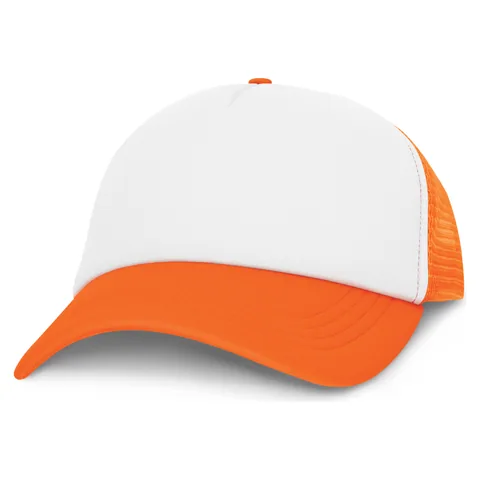 Cruise Mesh Cap - White Front orange