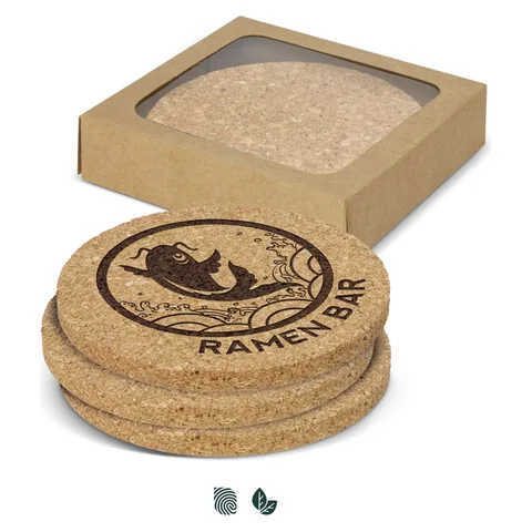Oakridge Cork Coaster Round - Set of 4