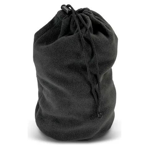 Polar Fleece Drawstring Bag black