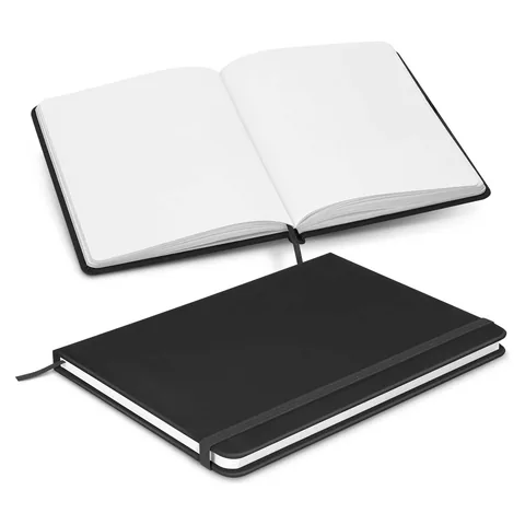 Omega Unlined Notebook black