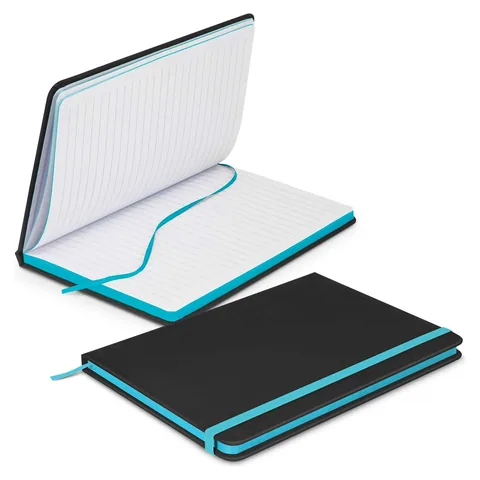 Omega Black Notebook lblue