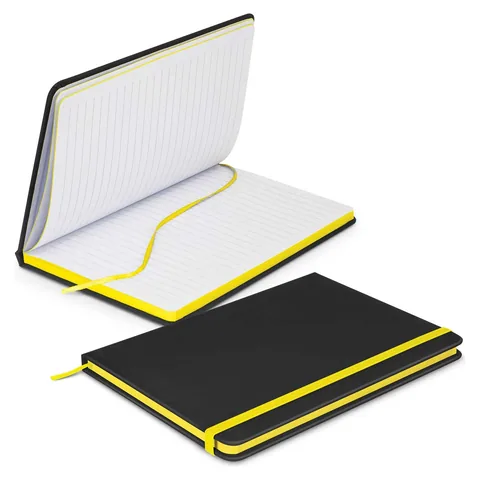 Omega Black Notebook yellow