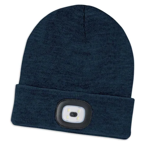 Headlamp Beanie in blue
