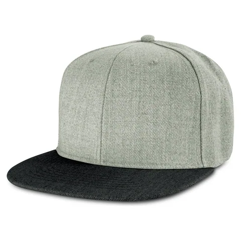 Chisel Flat Peak Cap in grey