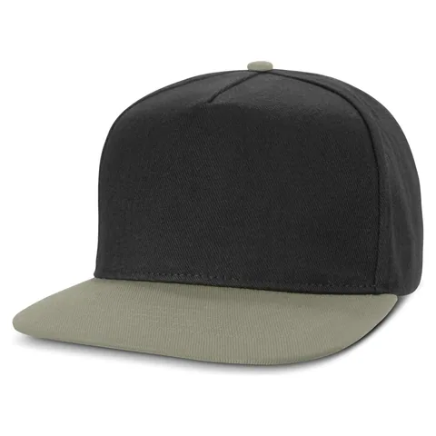 Crusade Flat Peak Cap in grey