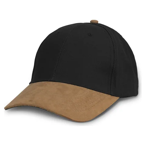 Outback Suede Peak Cap black