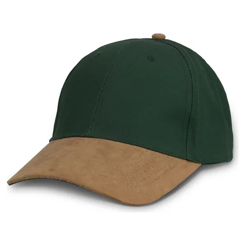 Outback Suede Peak Cap in green