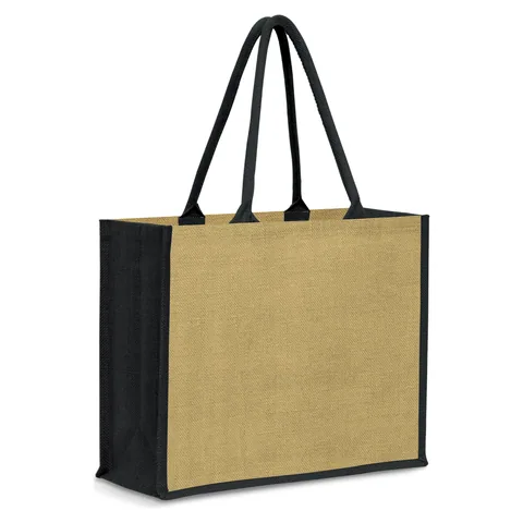 Modena Jute Tote Bag black