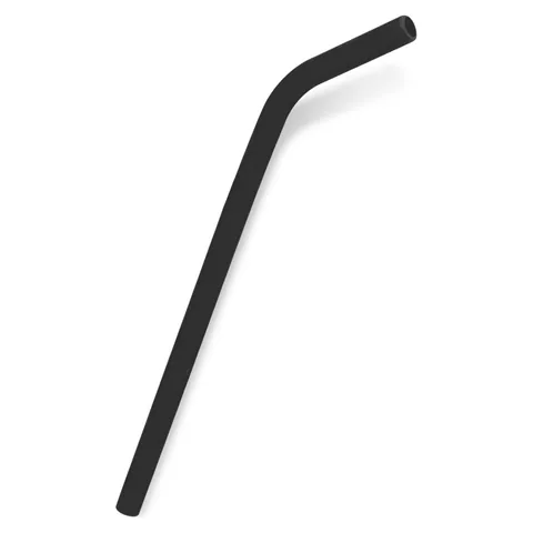 Silicone Straw black