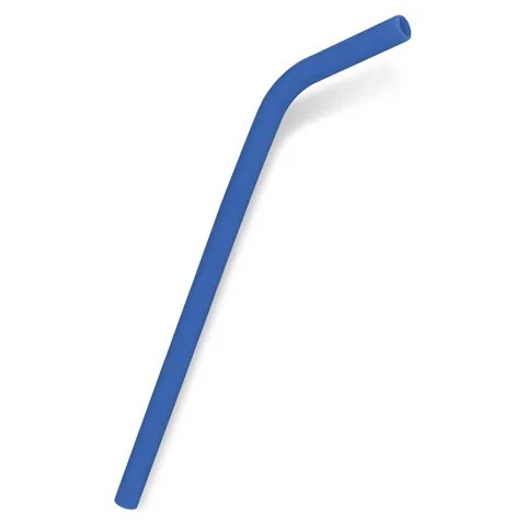 Silicone Straw blue