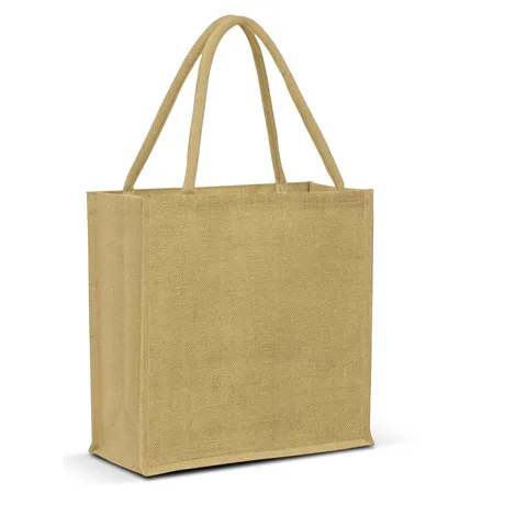 Monza Jute Tote Bag - Colour Match in natural