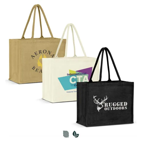 Torino Jute Tote Bag - Colour Match