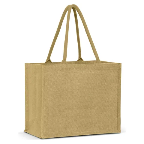 Torino Jute Tote Bag - Colour Match in natural