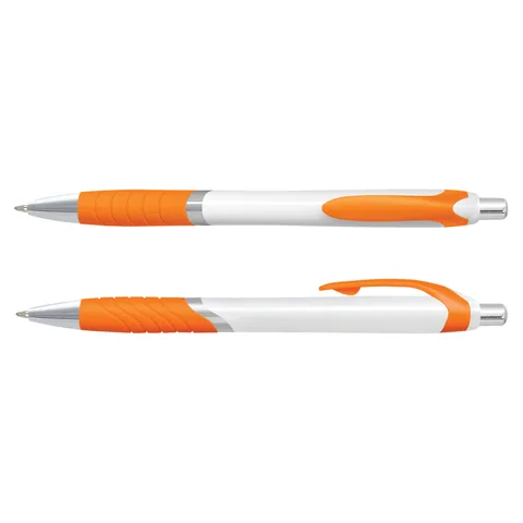 Jet Pen - White Barrel orange