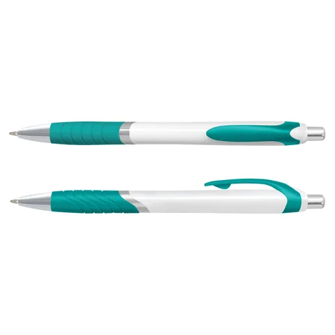 Jet Pen - White Barrel teal