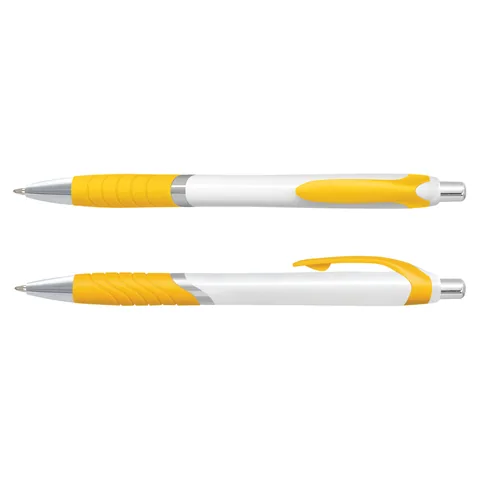 Jet Pen - White Barrel in yellow