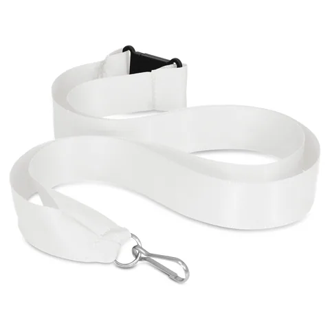 Ribbon Lanyard in white