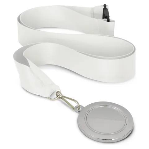Podium Medal - 50mm in white