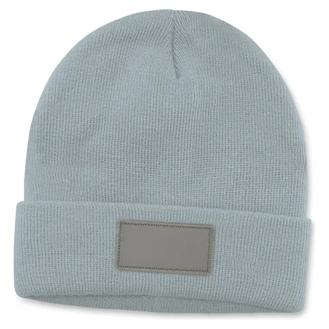 Everest Beanie with Patch in grey
