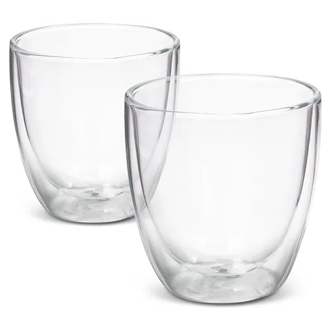 Tivoli Double Wall Glass Set - 310ml in clear