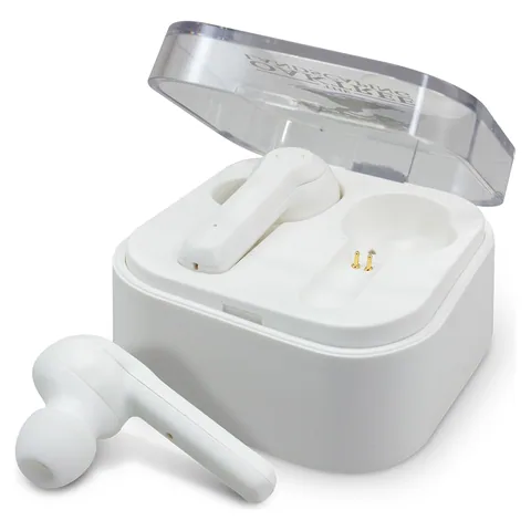 Tempo Bluetooth Earbuds in white