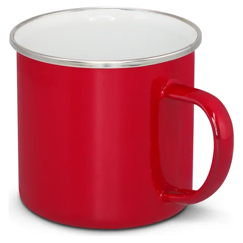 Bendigo Enamel Mug red