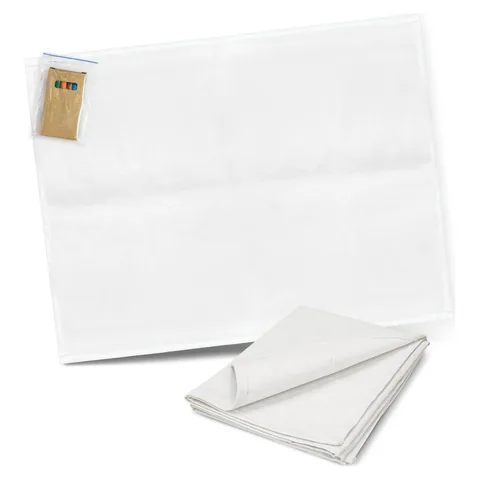 Cotton Colouring Tea Towel in white