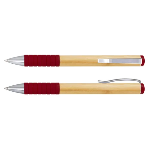 Bamboo Twist Pen red