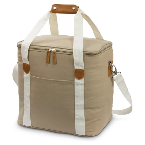 Canvas Cooler Bag in brown