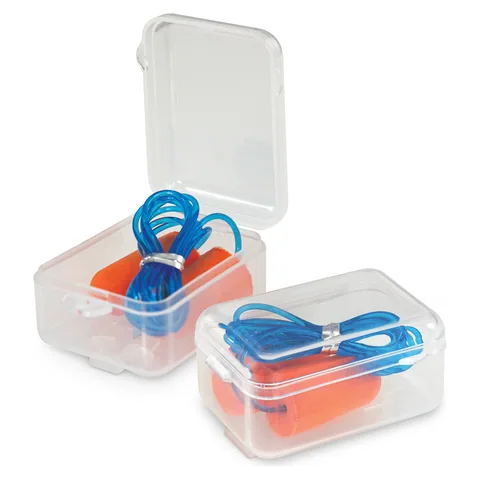 Foam Earplugs with Case orange