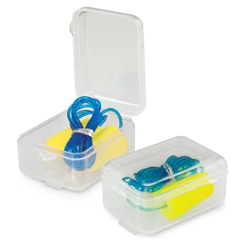 Foam Earplugs with Case in yellow