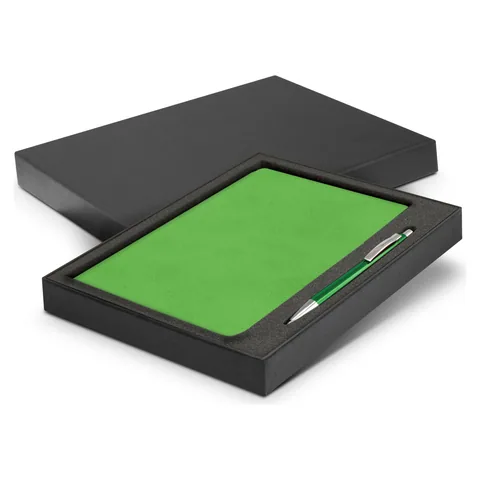 Demio Notebook and Pen Gift Set green