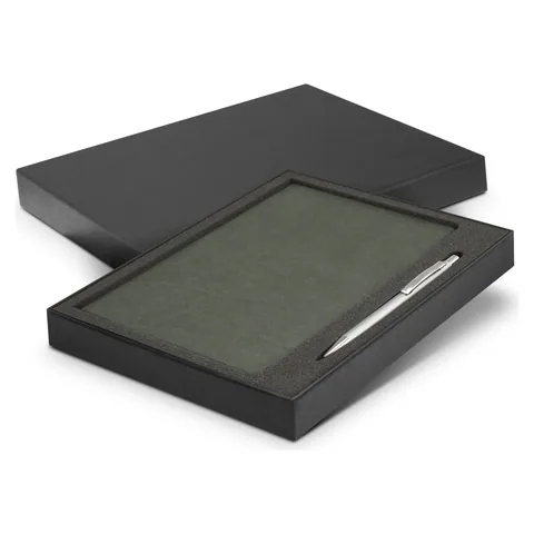 Demio Notebook and Pen Gift Set in grey