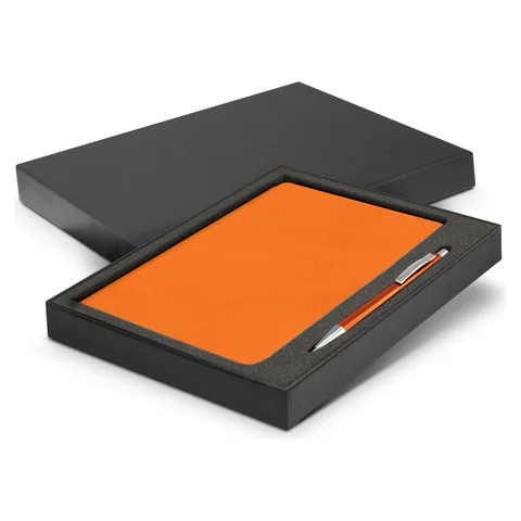 Demio Notebook and Pen Gift Set orange