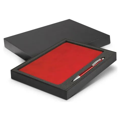 Demio Notebook and Pen Gift Set red